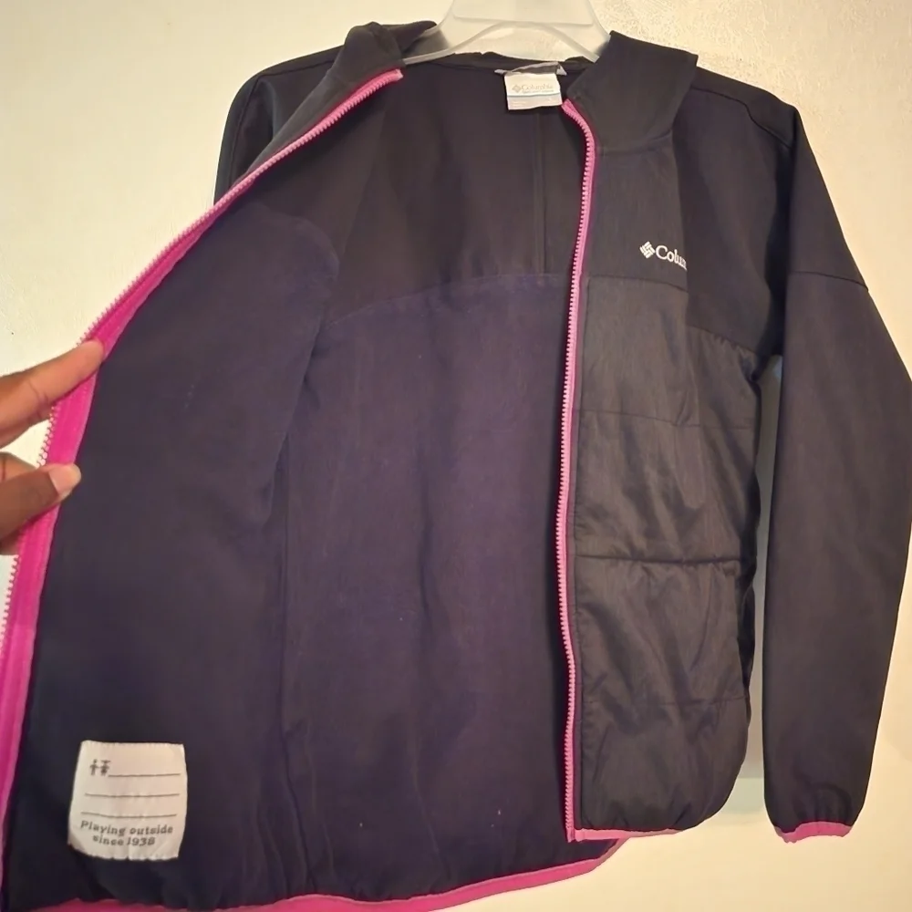 Columbia Girls Sz L(14/16) Take a Hike Softshell Jacket Full Zip